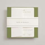 "Perriand" - Belly Bands in Moss by Megan Davis - Front