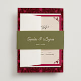 "Victorian Chic" - Belly Bands in Garnet by Morgan Kendall - Front
