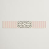 "Hand Illustrated Crest" - Belly Bands in Peony by Jackie Crawford - Assembled with Invitation