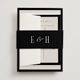 "Threaded" - Belly Bands in Suit by Pixel and Hank - Front