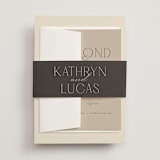 "Formal Elegance" - Belly Bands in Latte by Morgan Kendall - Front