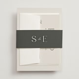"classic names" - Belly Bands in Ivory by Susan Asbill - Front