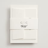 "Quintessential" - Belly Bands in Cotton by Everett Paper Goods - Front