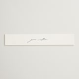 "Delicate Script" - Belly Bands in Cotton by Angela Thompson - Assembled with Invitation