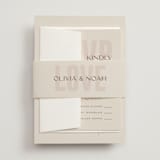"Salted" - Belly Bands in Blush by Pixel and Hank - Assembled with Invitation