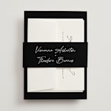 "A formal request" - Belly Bands in Jet by Lea Delaveris - Front