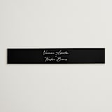 "A formal request" - Belly Bands in Jet by Lea Delaveris - Assembled with Invitation