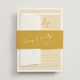"Ink scribble" - Belly Bands in Honey by Adelyn T. - Front