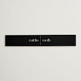 "Split Line" - Belly Bands in Black Tie by Amy Payne - Assembled with Invitation