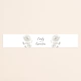 "Watercolor Floral" - Belly Bands in Fog by Jill Means - Assembled with Invitation