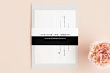 "Elan" - Belly Bands in Tuxedo by Griffinbell Paper Co. - Front