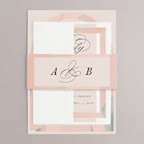 "Marbled Arch" - Belly Bands in Peach by Anna Elder - Front