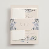 "Wildflower Wreath" - Belly Bands in Sky by Grace Kreinbrink - Front