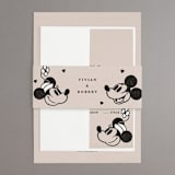 "Disney's Retro Mickey Mouse and Minnie Mouse" - Belly Bands in Retro by Sumak Studio - Front