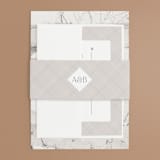 "Winter Birch" - Belly Bands in Natural by Melanie Severin - Front