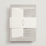 "Abundant Wreath" - Belly Bands in Fog by Pixel and Hank - Front