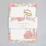 "Floral Vignette" - Belly Bands in Brass by Kristen Smith - Front