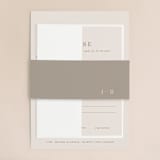 "Juniper" - Belly Bands in Blush by Mere Paper - Front