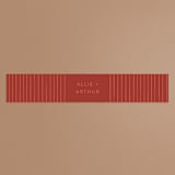 "Lines" - Belly Bands in Melon by JeAnna Casper - Assembled with Invitation