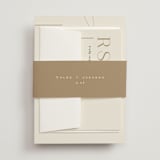 "Left Stack" - Belly Bands in Vanilla by Alethea and Ruth - Front