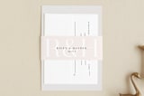 "over and over" - Belly Bands in Soft Peach by Lea Delaveris - Front