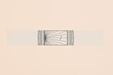 "Art Deco Frame" - Belly Bands in Coal by Caitlin Mac - Assembled with Invitation