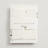 "Fleur" - Belly Bands in Lily by Everett Paper Goods - Front