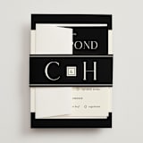 "Simple Elegance" - Belly Bands in Onyx by Monika Konieczna - Front