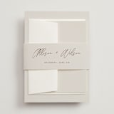 "Love Note" - Belly Bands in Ecru by AK Graphics - Front