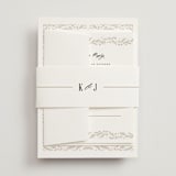 "Operatic" - Belly Bands in Cream by Paper Raven Co. - Front