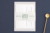 "Growing Ampersand" - Belly Bands in Ivory by Laura Bolter - Front