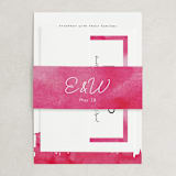 "Skyline - New York" - Belly Bands in Magenta by Laura Condouris - Front