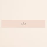 "Twirl Monogram A" - Belly Bands in Blush by Ariel Rutland - Assembled with Invitation