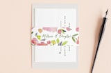 "Watercolor Floral" - Belly Bands in Olive by Yao Cheng Design - Front