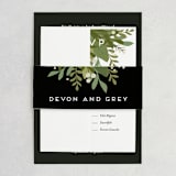 "Laurel of Greens" - Belly Bands in Midnight by Jennifer Wick - Front
