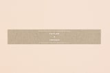 "Modern Stamp" - Belly Bands in Kraft by seulghi - Assembled with Invitation