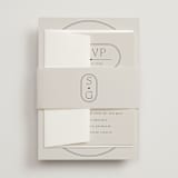 "Capsule" - Belly Bands in Stone by Everett Paper Goods - Front
