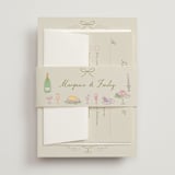 "Dining" - Belly Bands in Olive by Elly - Detail