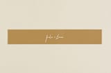 "Pastoral" - Belly Bands in Burlap by Up Up Creative - Assembled with Invitation