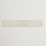 "Moderne" - Belly Bands in Graphite by Everett Paper Goods - Assembled with Invitation