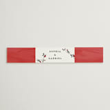 "Peonies Forever" - Belly Bands in Coral by Susan Moyal - Assembled with Invitation