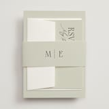 "Scripted Initials" - Belly Bands in Spring by Kelly Schmidt - Front