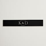 "Modern Monogram" - Belly Bands in Ecru by Erica Krystek - Detail