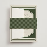 "Literary" - Belly Bands in Moss by Kelly Watkins - Front