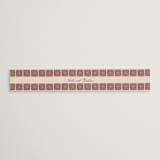 "Block Print Tile" - Belly Bands in Terracotta by Katharine Watson - Detail