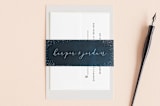 "tiny dots" - Belly Bands in Sapphire by Erin Deegan - Front