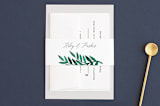 "Painted Greenery" - Belly Bands in Evergreen by Katharine Watson - Front