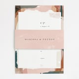 "Overlapping" - Belly Bands in Blush by Jennifer Wick - Front