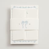"Bow Frame" - Belly Bands in Lagoon by Leah Bisch - Front