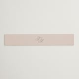 "Arch Monogram" - Belly Bands in Dusty Rose by Kelly Schmidt - Assembled with Invitation